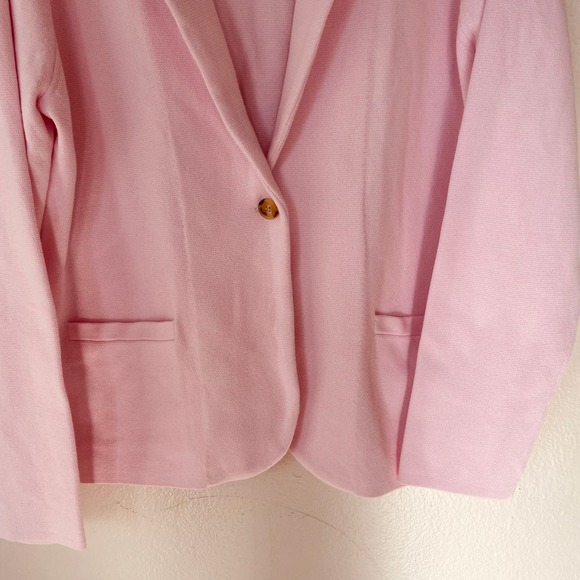 J. Crew Pink Sweater Jacket Shacket Size XL - Picture 4 of 10